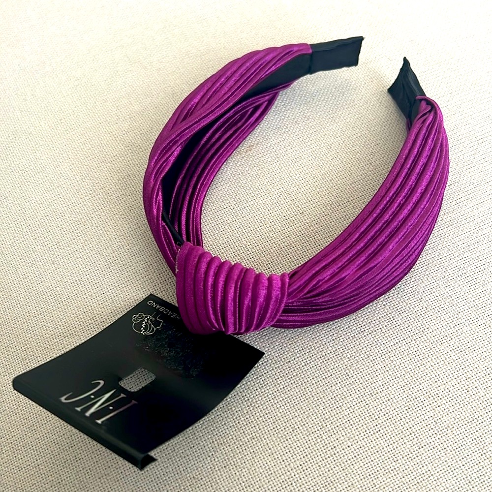 Inc Purple Corduroy Knit Headband New WTag Retail 2450